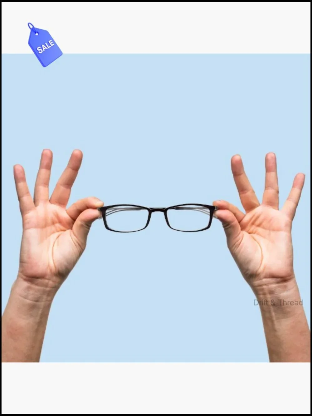 Ultra-Light Full Rim Reading Glasses with Metal Frame